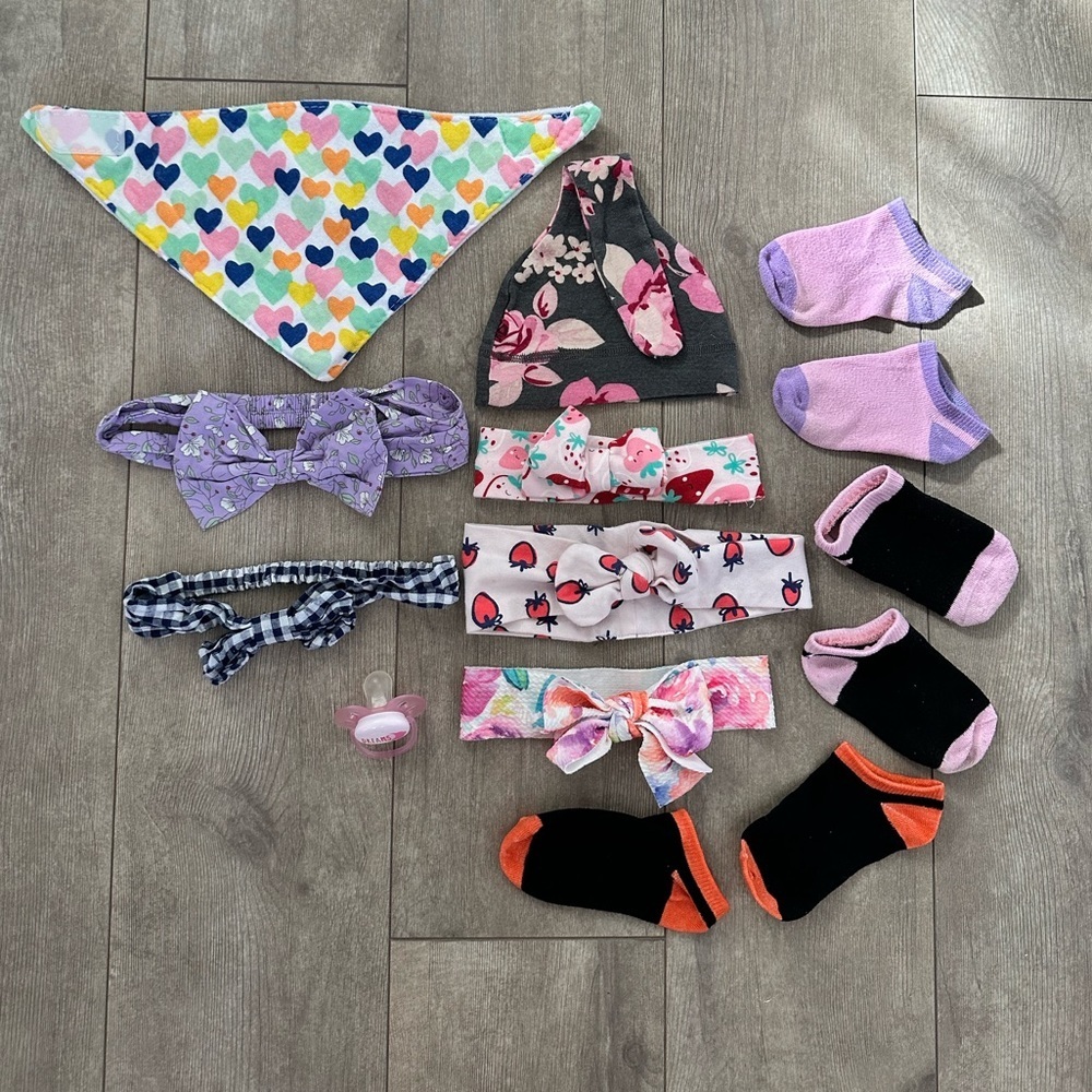 Baby girl accessory lot